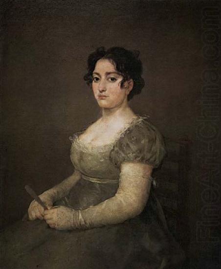 Francisco de goya y Lucientes Portrait of a Lady with a Fan china oil painting image